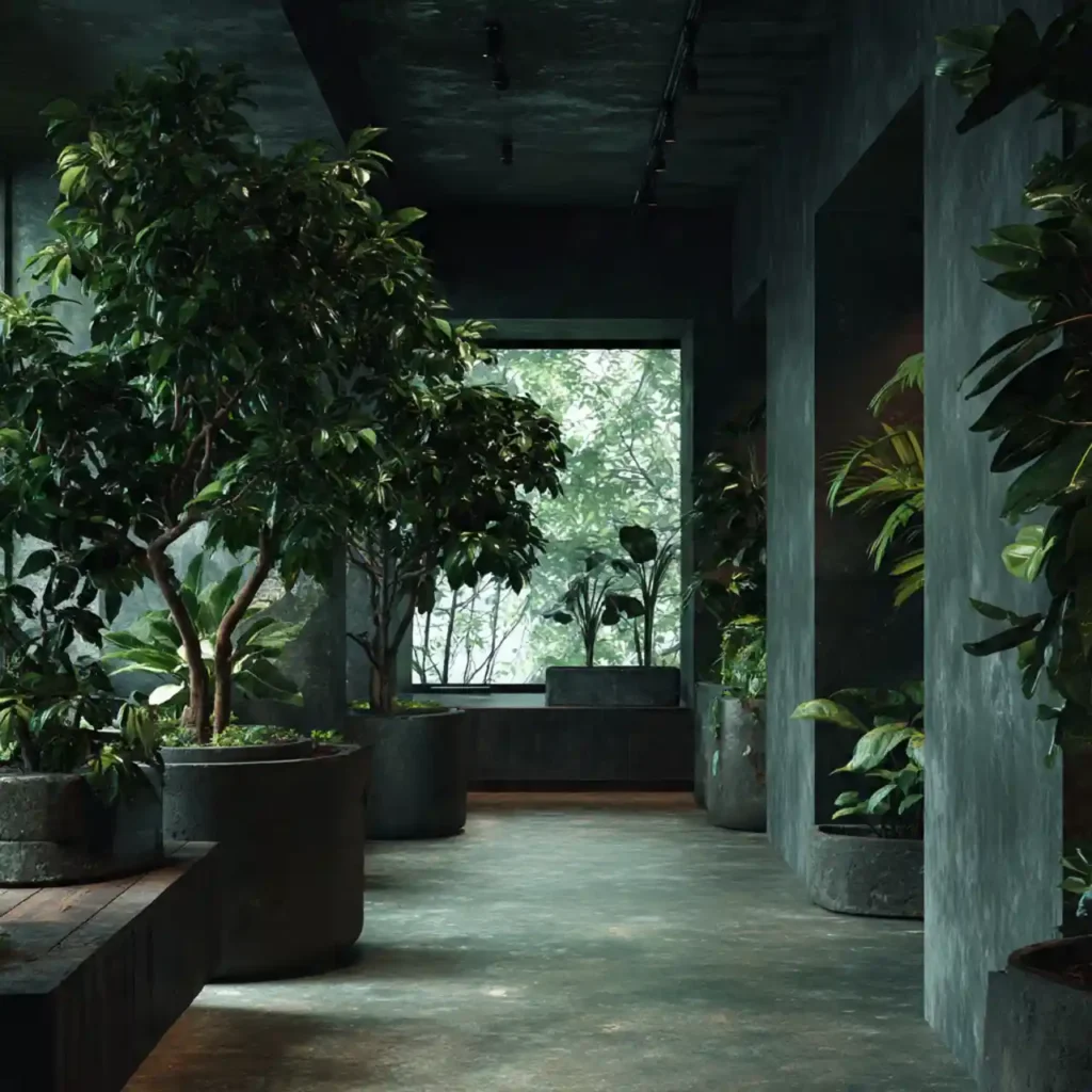 25 Dark Natural Interiors Moody Design Idea