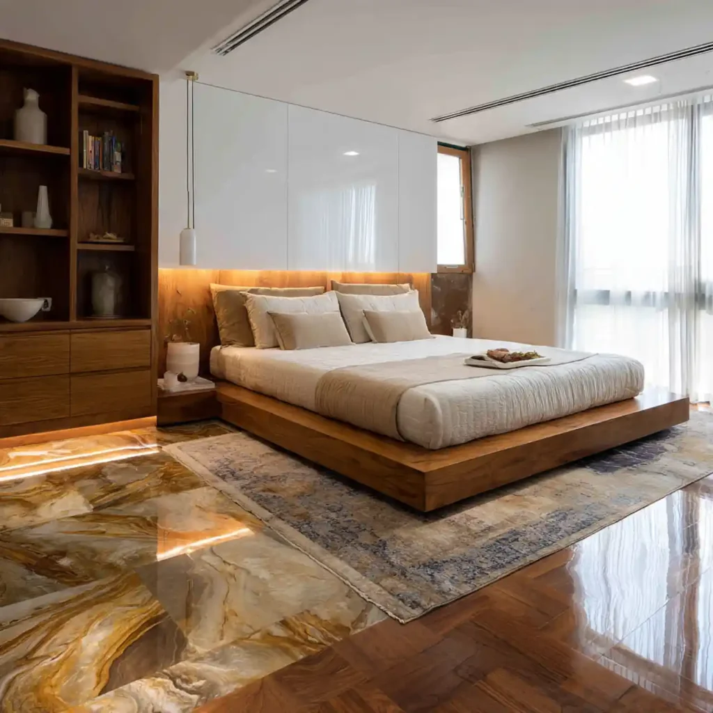 3 Marble Luxe Bedroom Idea
