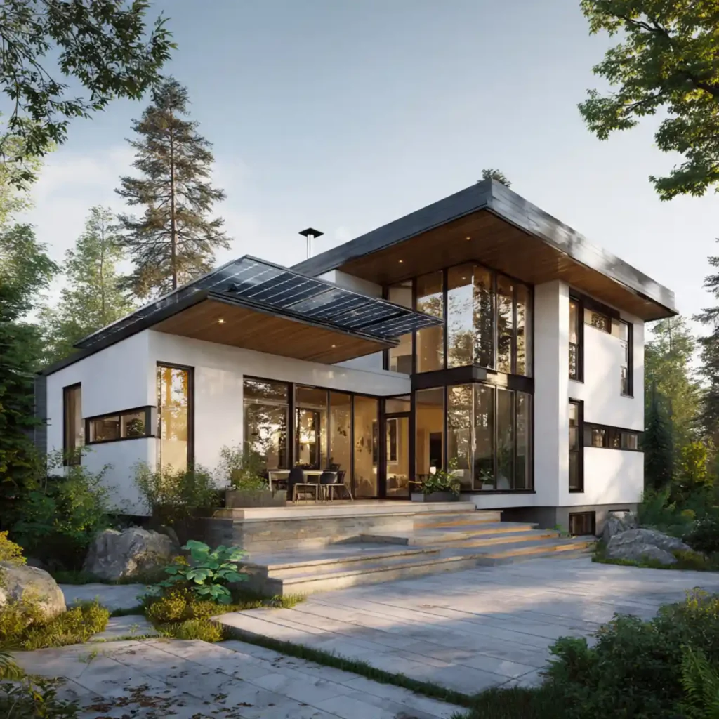 3 Oakstone Modern Eco Façade Exterior Idea