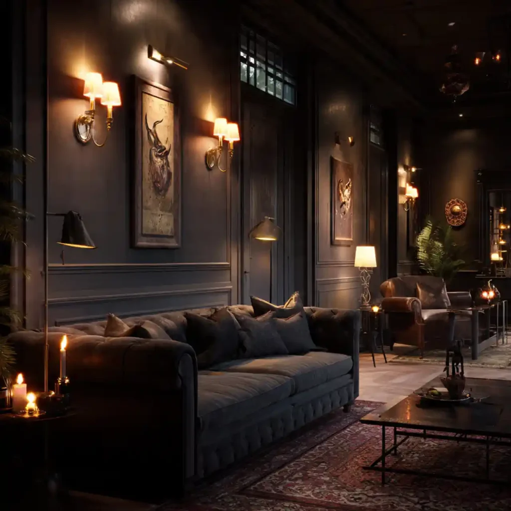 5 Dark Natural Interiors Moody Design Idea