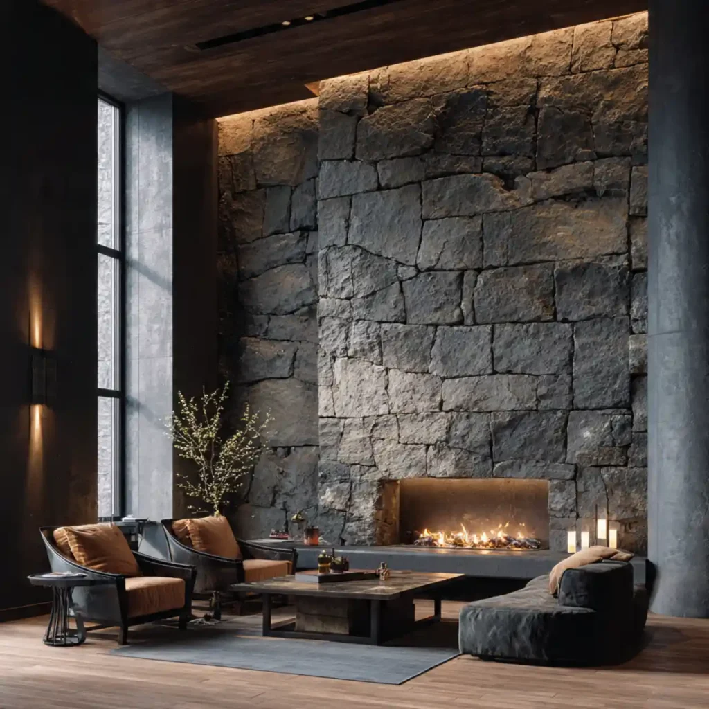 6 Dark Natural Interiors Moody Design Idea