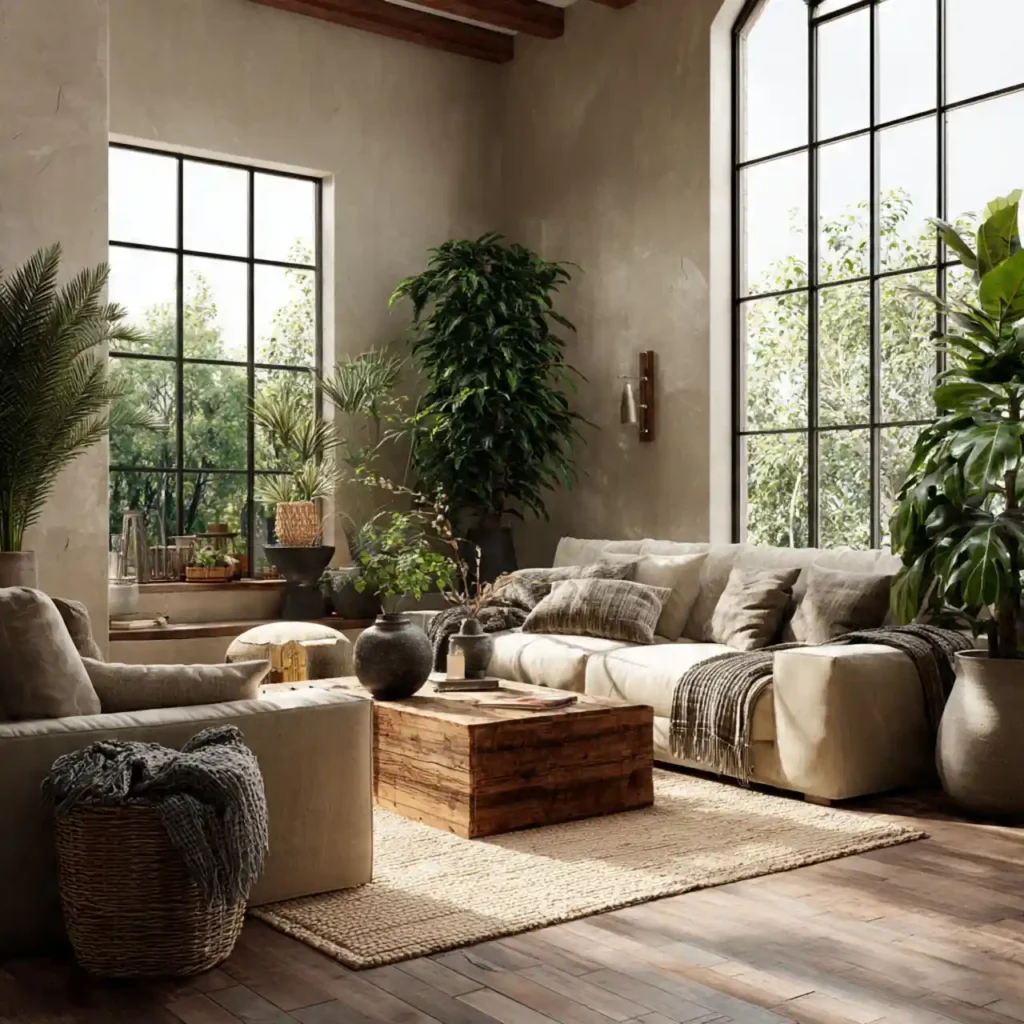 7 Luxe Forest Retreat Living Room Idea