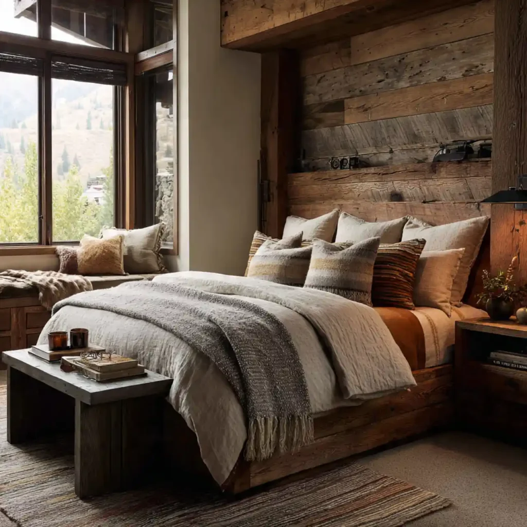 7 Redwood Retreat Bedroom Idea