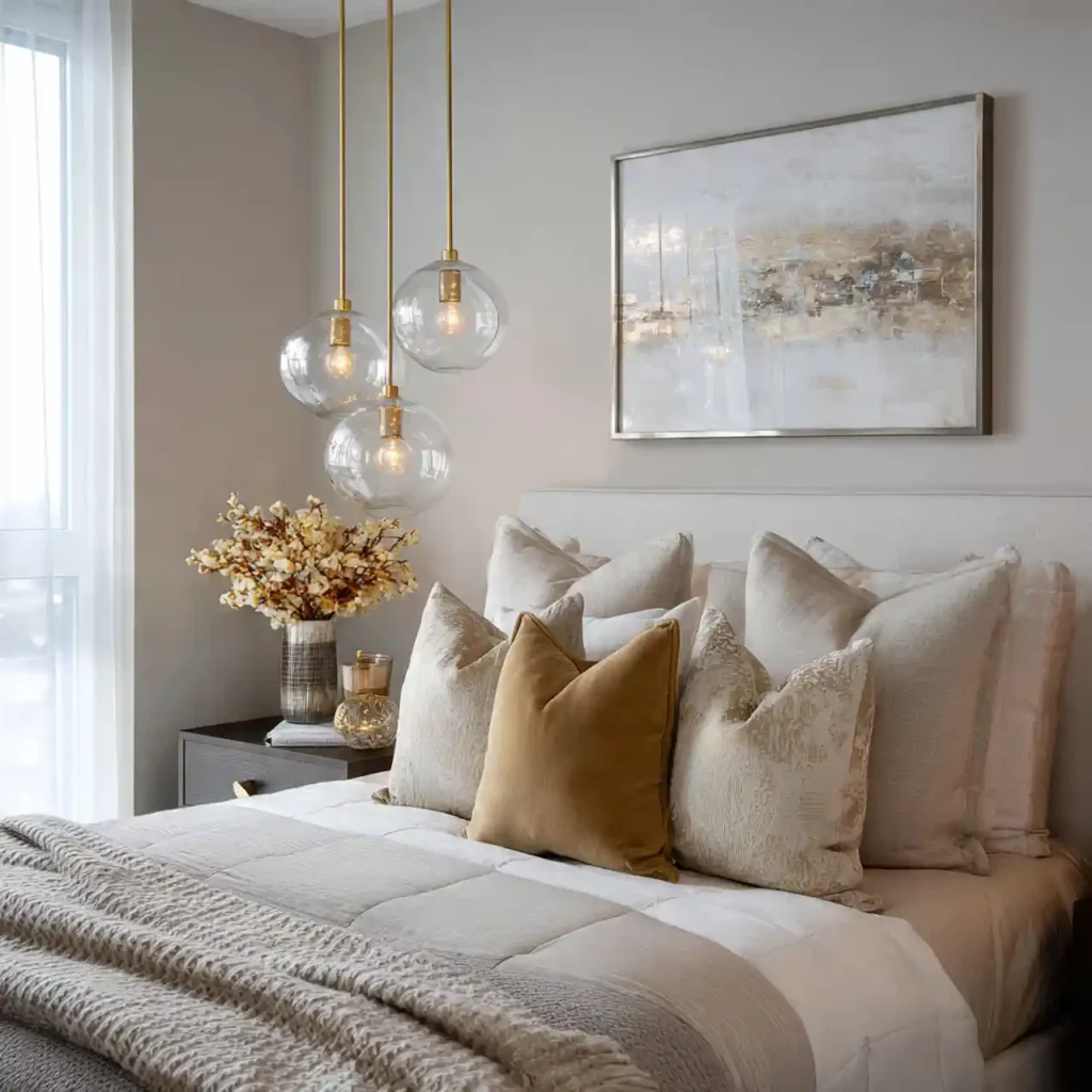 8 Glass & Gold Modern Bedroom Ideas