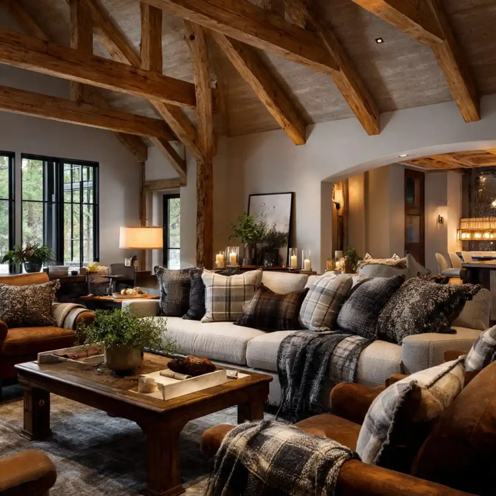 8 Luxe Forest Retreat Living Room Idea
