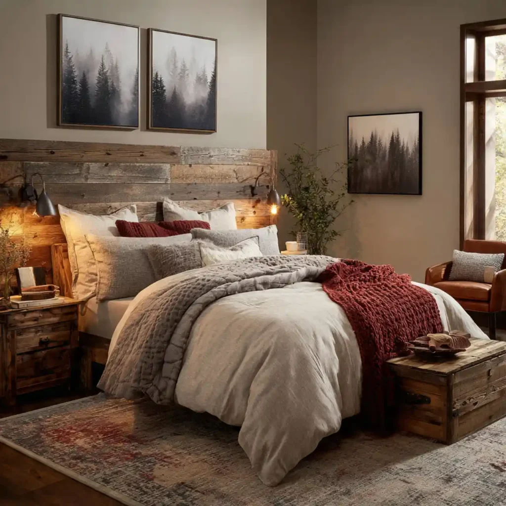 9 Redwood Retreat Bedroom Idea