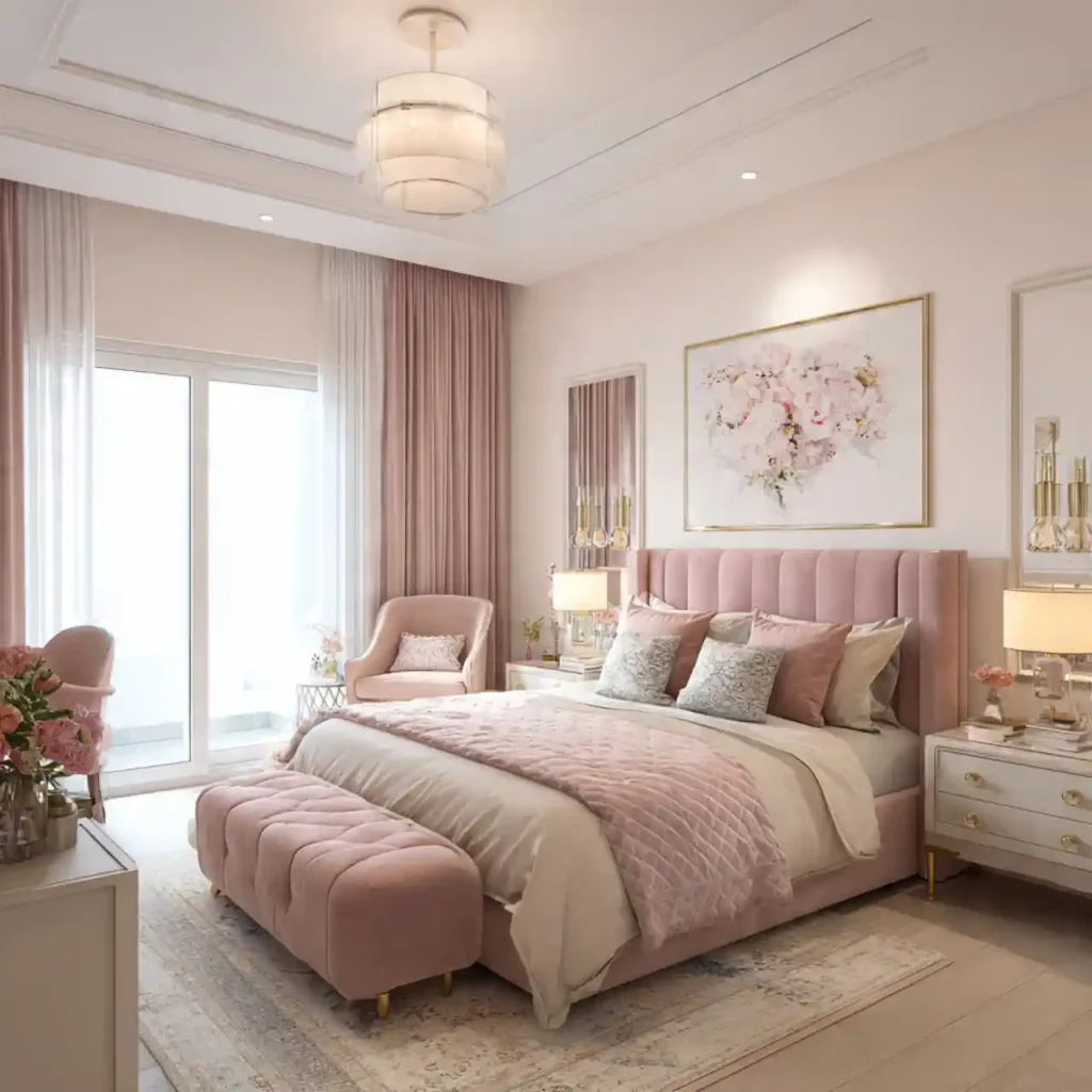 16 Feminine Bedroom Interior Idea