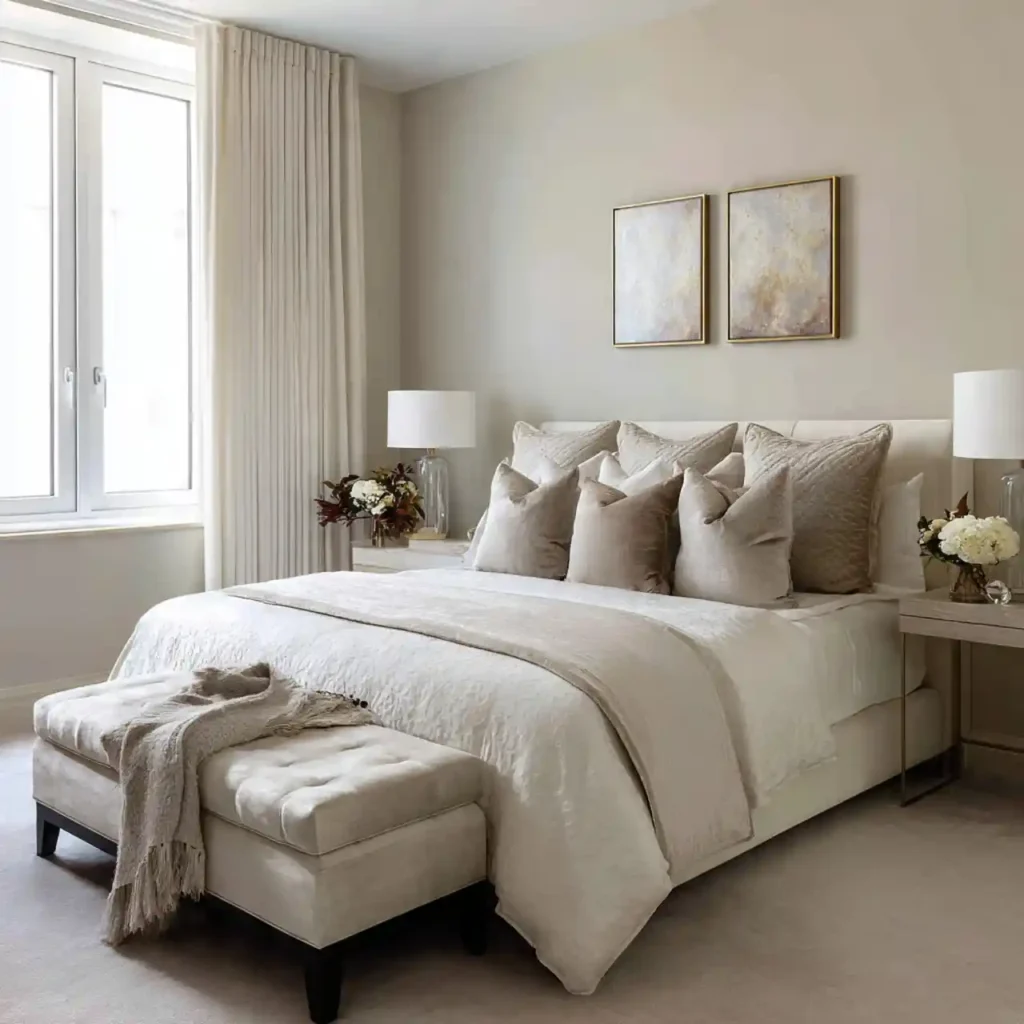17 Cream & Ivory Bedroom Idea