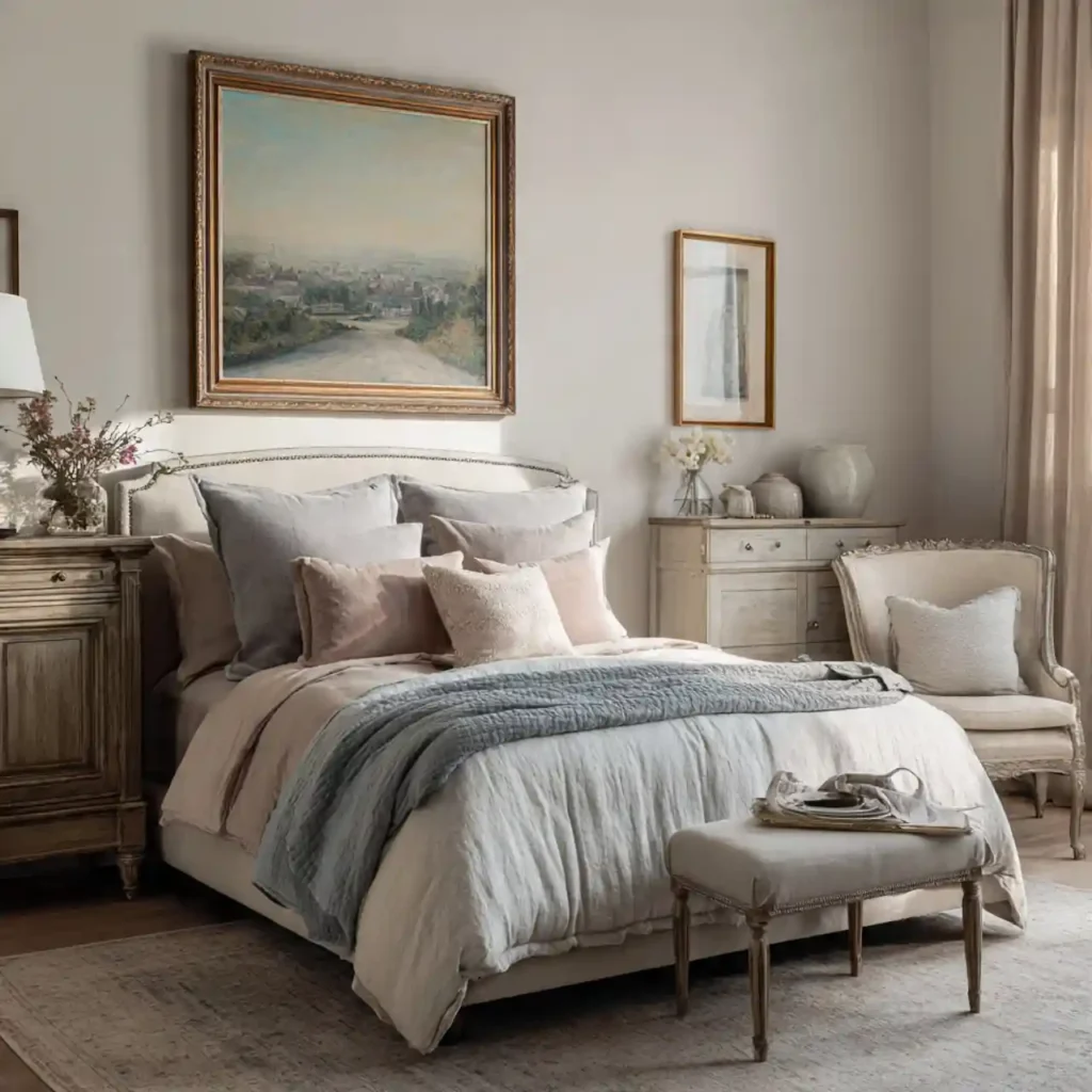 19 Elegant Parisian Bedroom Idea