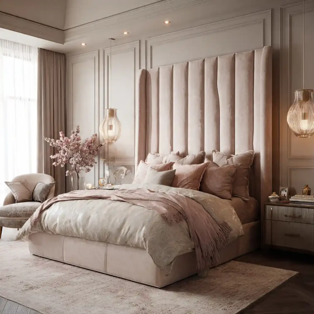 2 Feminine Bedroom Interior Ideas