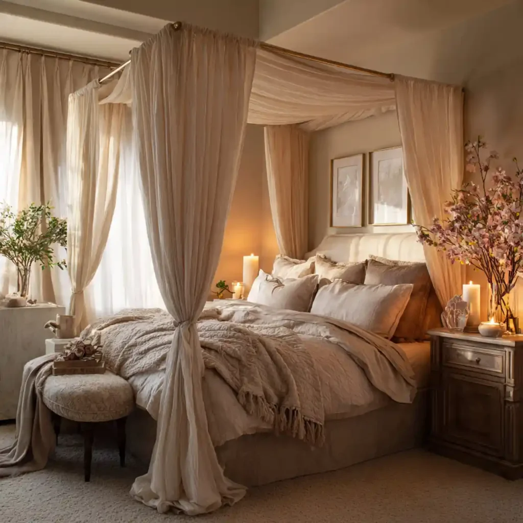 20 Cream & Ivory Bedroom Idea