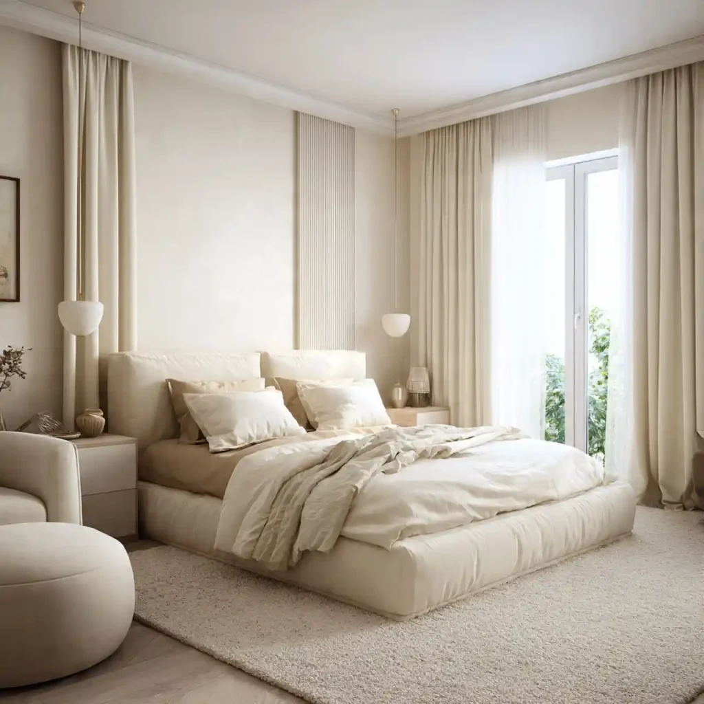 21 Cream & Ivory Bedroom Idea