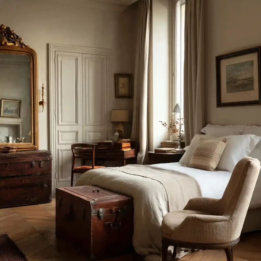 21 Elegant Parisian Bedroom Idea