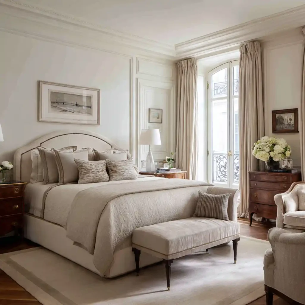 23 Elegant Parisian Bedroom Idea