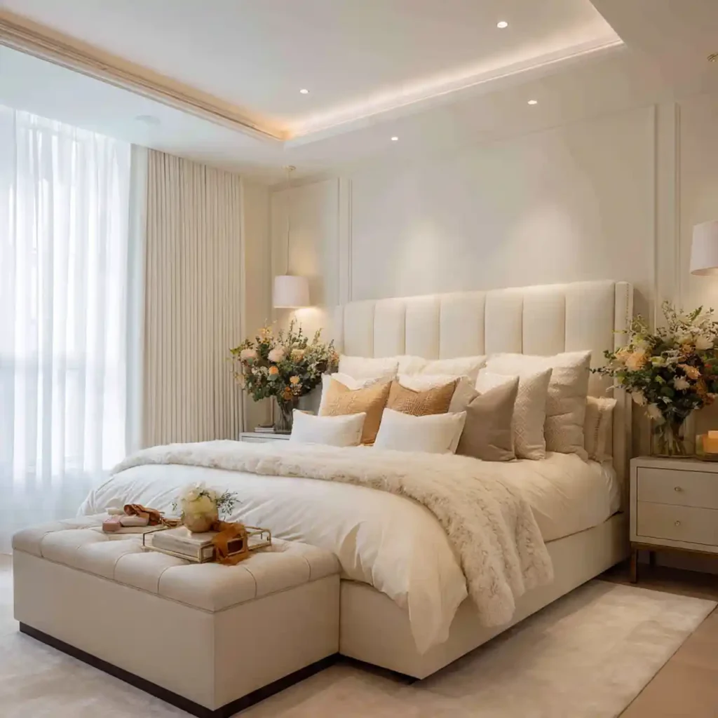 25 Cream & Ivory Bedroom Idea