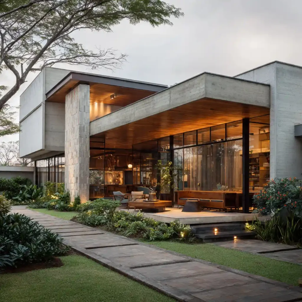 14 Brazilian Contemporary Home Exterior