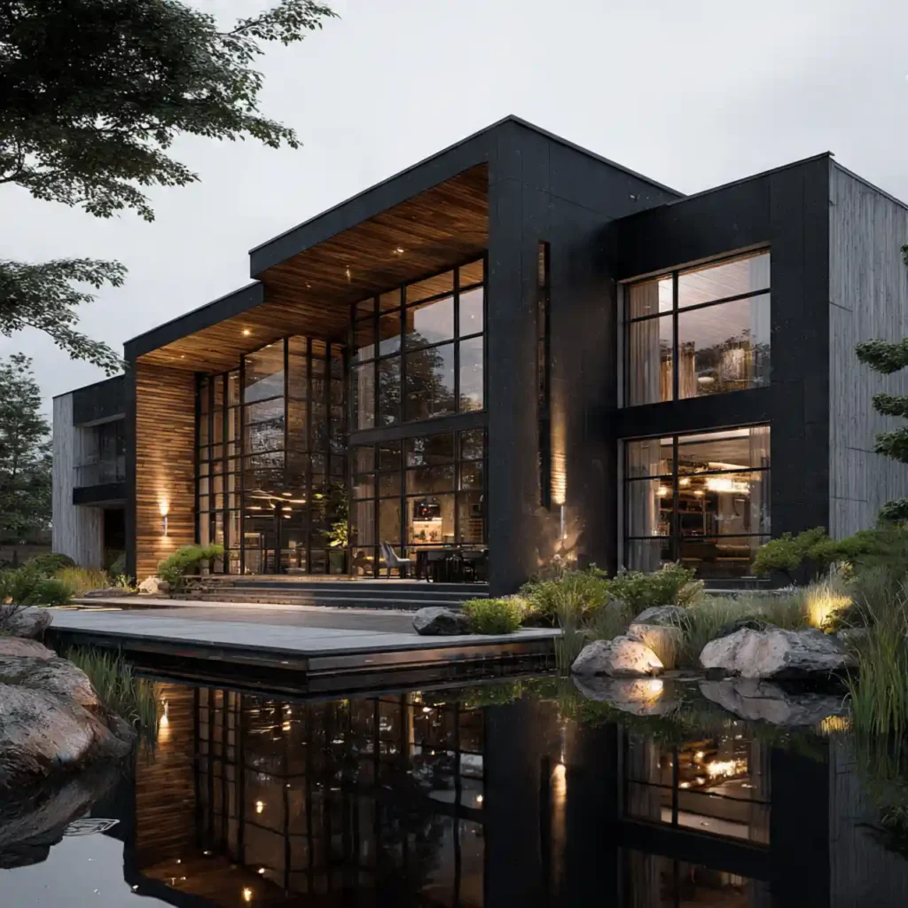 25  Black and Wood House