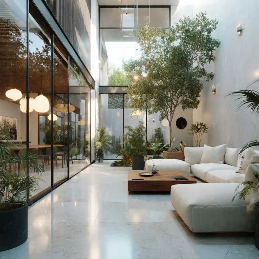 20  Indoor Courtyard Living Room
