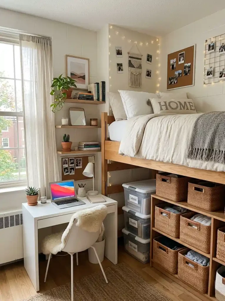 1. Raise Your Bed for Hidden Storage
