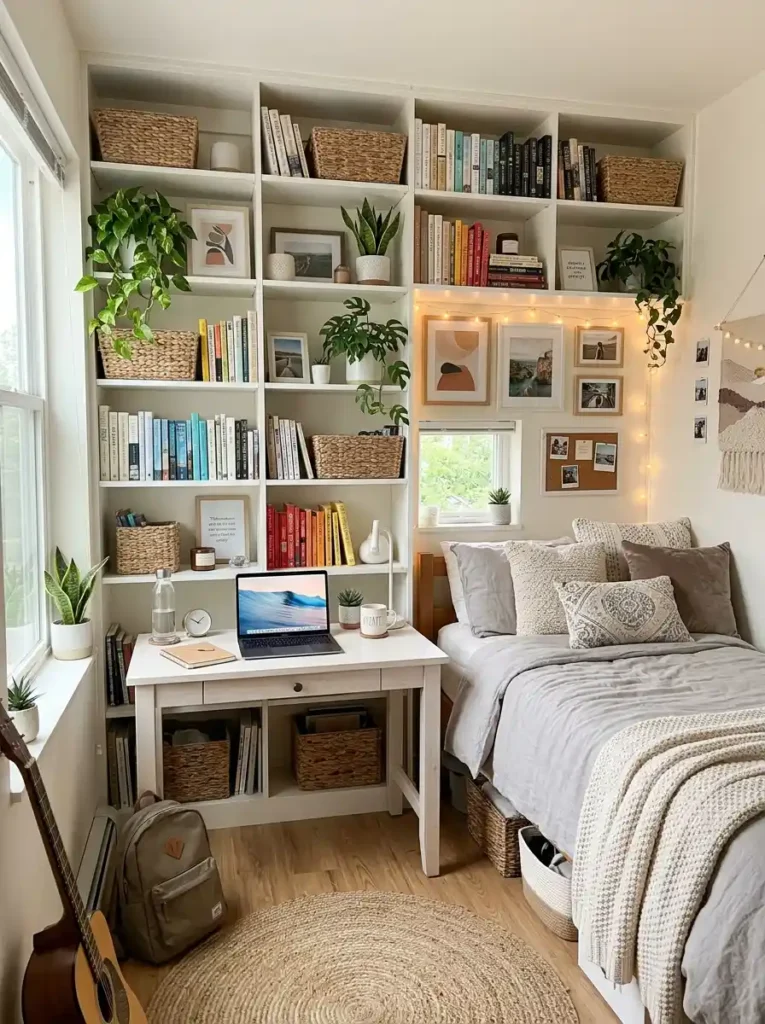 3. Use Vertical Wall Storage from Floor to Ceiling