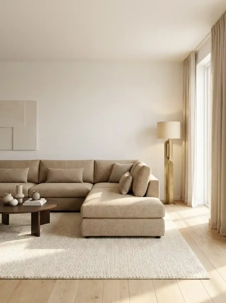 1. Modern Neutral-Corner Sofa Designs