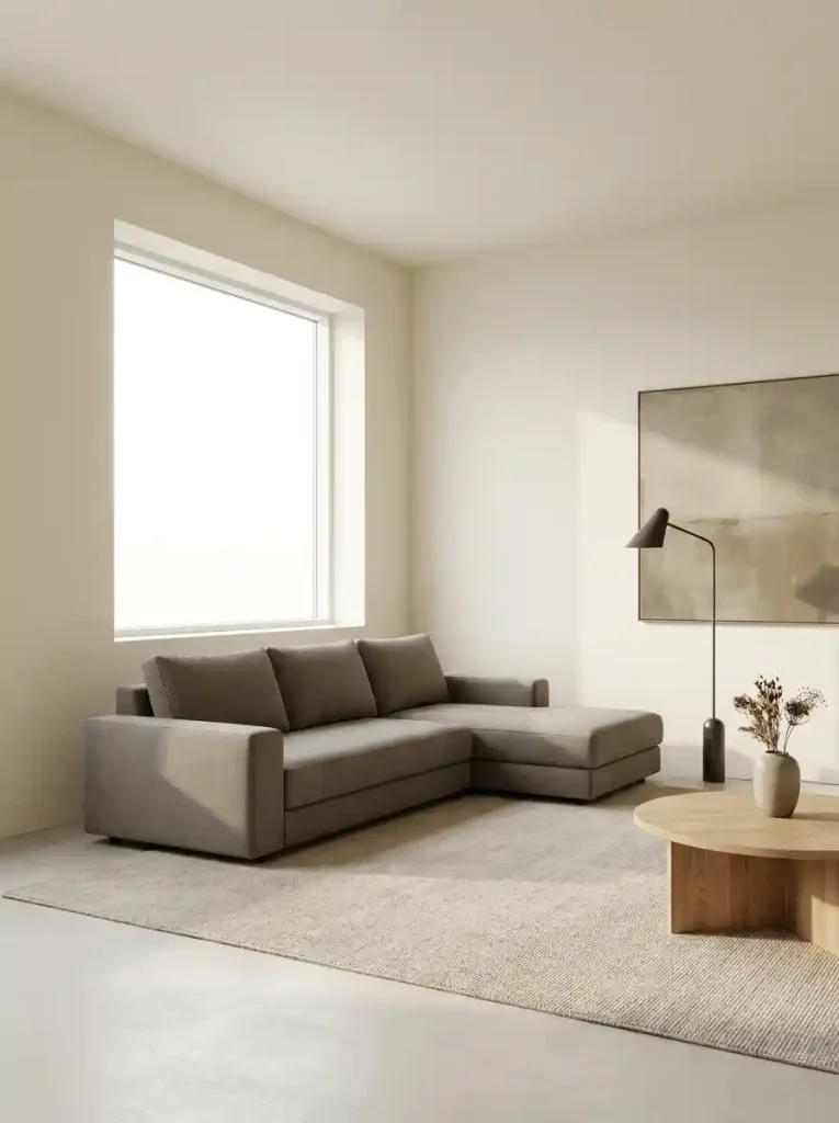 15. Minimalist Corner Sofa