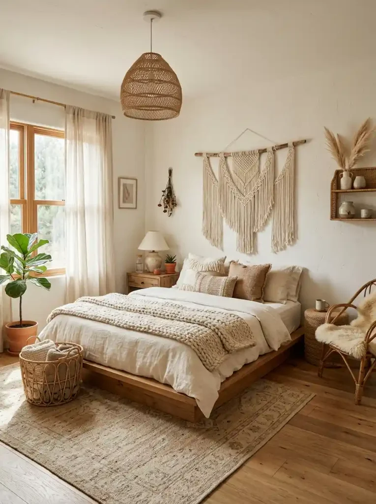 17. Boho Dreamy Bedroom