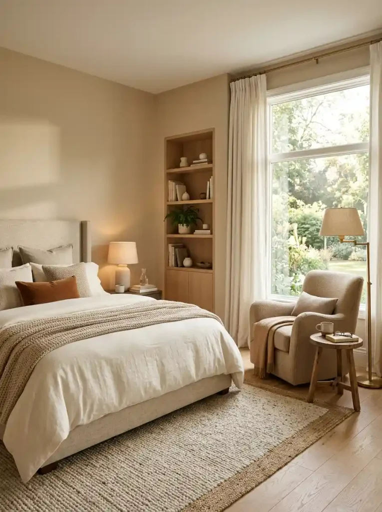 18. Dreamy Bedroom With a Reading Nook