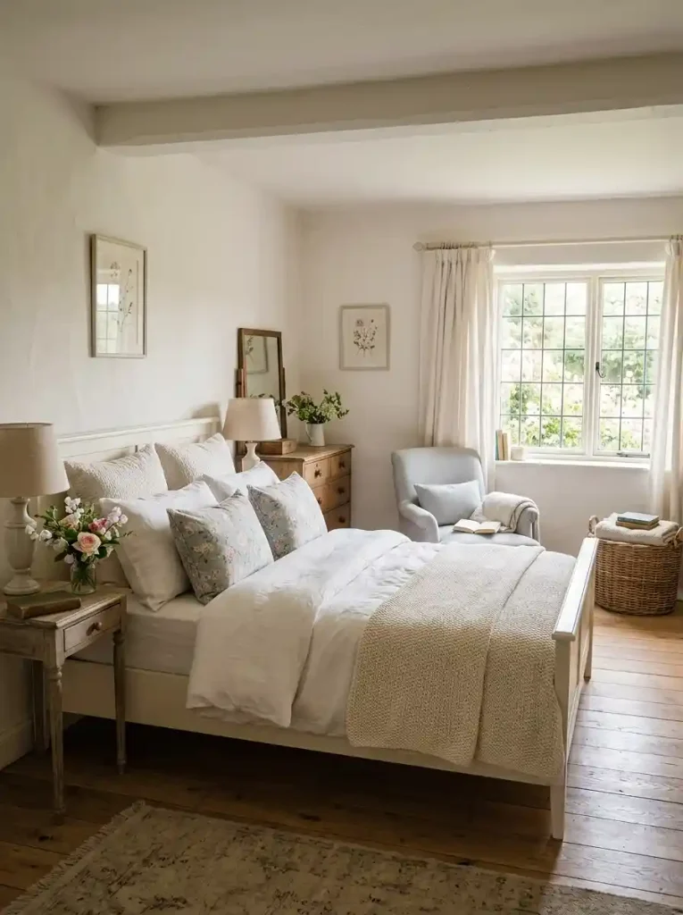 4. Cozy Cottage-Style Bedroom