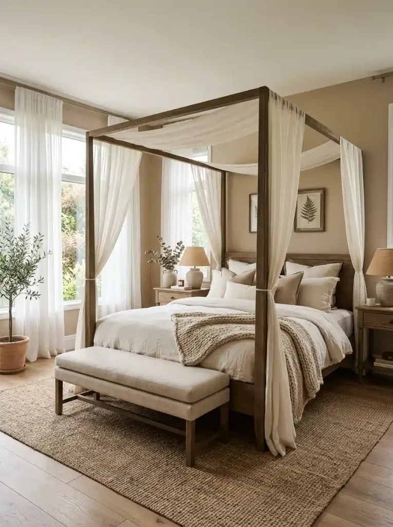 5. Dreamy Bedroom With Canopy Bed