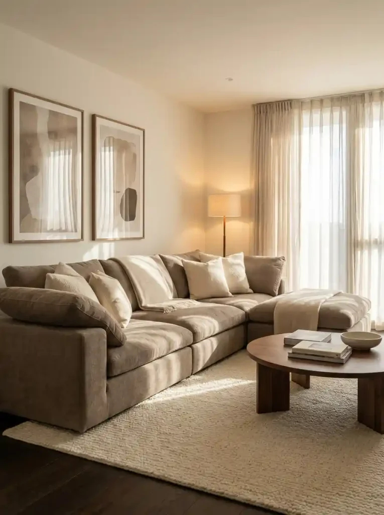 6. Deep-Seated Corner Sofa