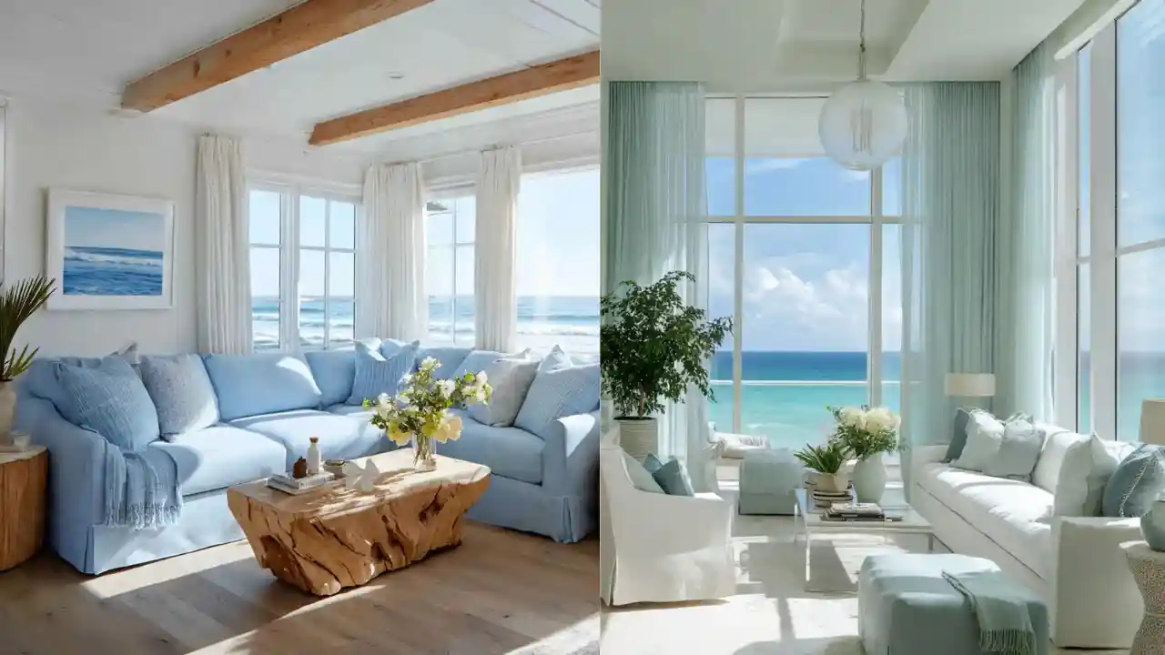 Coastal Mist Living Room Ideas for Breezy & Ocean-Fresh Clarity