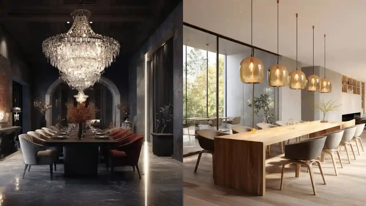 20 Cinematic Dining Room Ideas with Dramatic Lighting