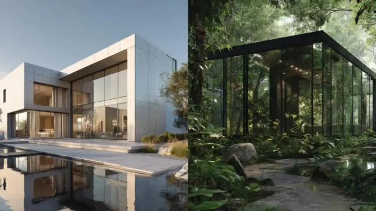 20 Mirror Facade Houses That Blend Into Nature