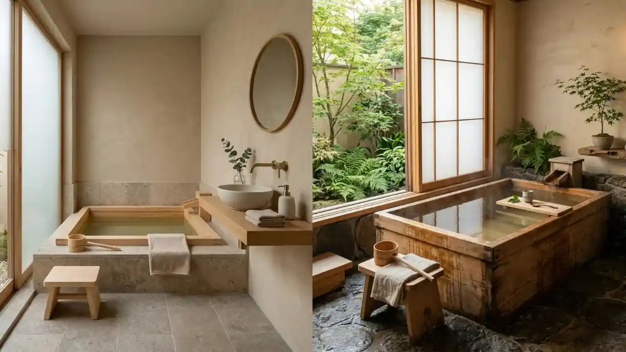 25 Japanese Soaking Tub Ideas for a Calm Luxury Feel