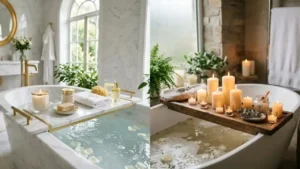 30 Bathtub Tray and Caddy Ideas for a Spa-Like Retreat