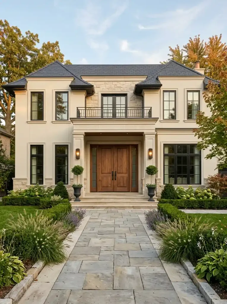 12. House Front With a Double Door Entrance