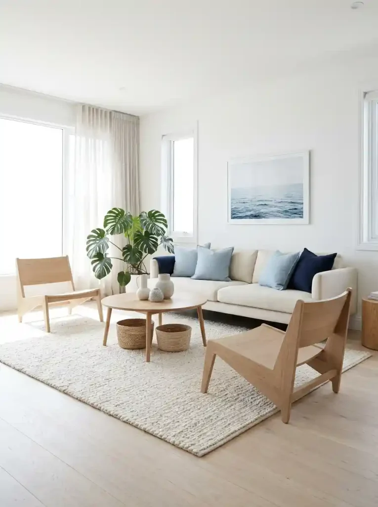 17. Scandinavian Nautical Living Room