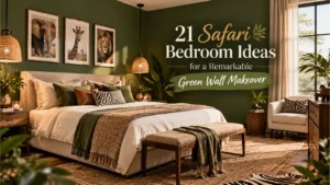 21 Safari Bedroom Ideas for a Remarkable Green Wall Makeover