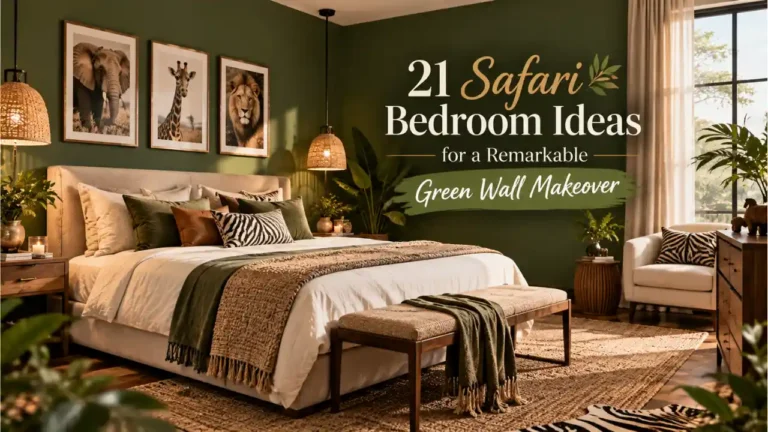21 Safari Bedroom Ideas for a Remarkable Green Wall Makeover