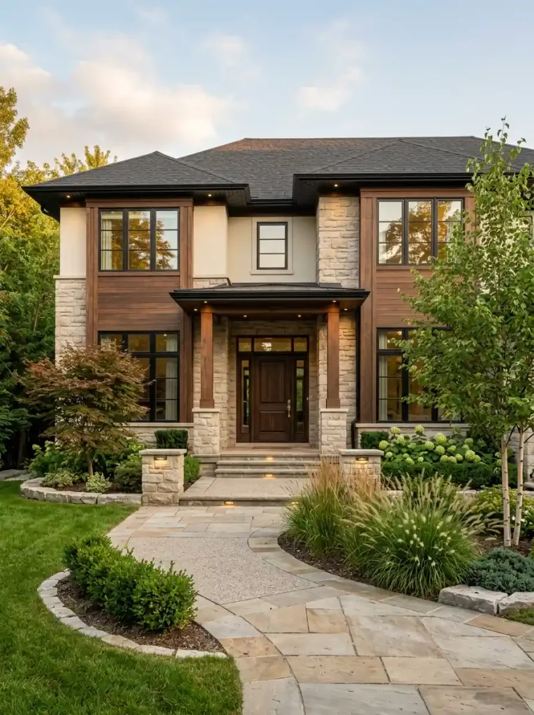 21. House Front Design With Lasting Curb Appeal