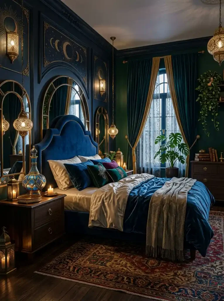 21. Ultimate Dark Whimsical Genie Bedroom