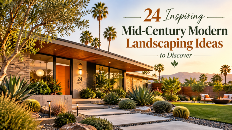 24 Inspiring Mid-Century Modern Landscaping Ideas to Discover