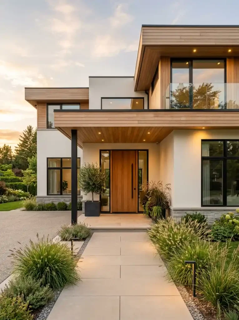 8. House Front With a Covered Entrance