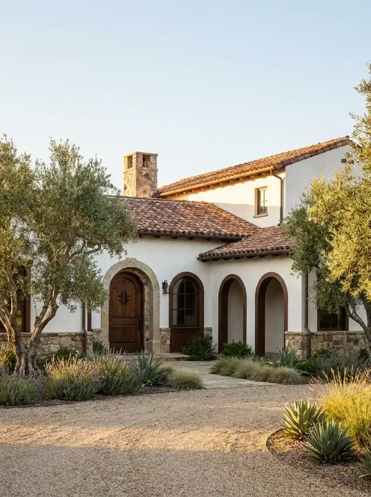 1. Classic White-Spanish Hacienda Homes