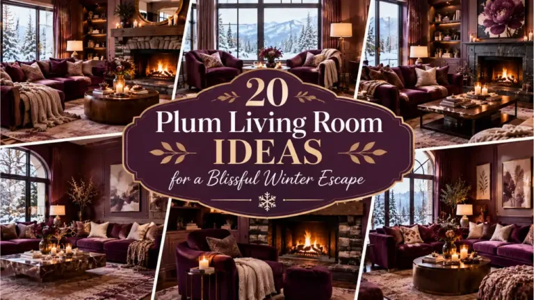 20 Plum Living Room Ideas for a Blissful Winter Escape
