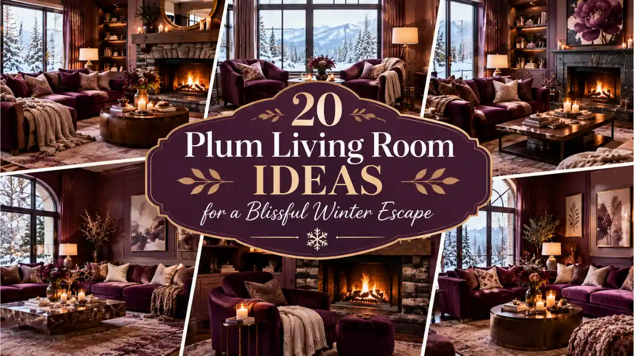 20 Plum Living Room Ideas for a Blissful Winter Escape