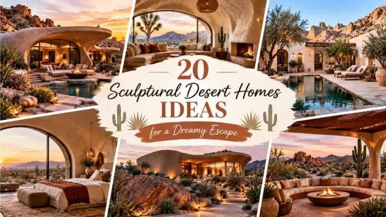 20 Sculptural Desert Home Ideas for a Dreamy Escape