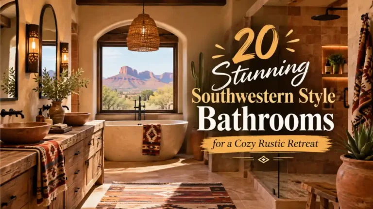 20 Stunning Southwestern Style Bathrooms for a Cozy Rustic Retreat