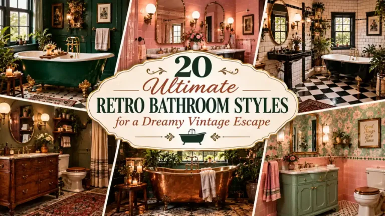 20 Ultimate Retro Bathroom Styles for a Dreamy Vintage Escape